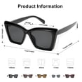 thumbnail image 4 of Lentes de Sol SOJOS de Moda Grandes Ojo de Gato SJ2347 para Mujer, 4 of 5