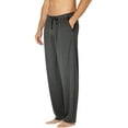 thumbnail image 4 of INTIMO Mens' Soft Knit Polyester Blend Lounge Pajama Pant Sleep Casual Loungewear Sleepwear, 4 of 5