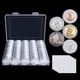 thumbnail image 1 of Cápsulas para monedas Suremita de 30 mm con junta de espuma y caja de almacenamiento x100, 1 of 7