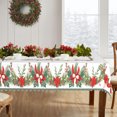 thumbnail image 6 of Mizhona Merry Christmas Rectangle Tablecloth Winter Xmas Tree for Party Dining Kitchen Waterproof Washable Red and Green 60"x102", 6 of 6