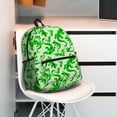 thumbnail image 2 of Ratiio Green Lizard Print Casual Backpack for Men and Women, Water Resistant Oxford Fabric School Bag Lightweight Travel Daypack, 2 of 6