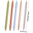 thumbnail image 2 of 1Pcs 0.5mm Quick Dry Retractable Ballpoint Pen,5.71in Matte Light Blue Gel Ink Click Pen, Anti Leak Pocket Clip Writing Pen For Meeting Record & Creative Scrapbooking, 2 of 6