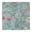 Flower P, variant on Retro Daisy Graphic Table Cover - Elastic Square Tablecloth, Soft & Scratch-Resistant (Floral, 34x34)