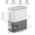 thumbnail image 2 of 25 Lbs Rice Dispenser, Large Sealed Grain Container Storage with Lid Measuring Cylinder Moisture Proof Household Cereal Dispenser Bucket for Kitchen Soybean Corn, 2 of 7