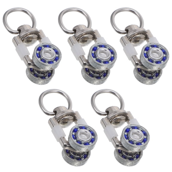 SHISUYAN 5Pcs Curtain Track Roller Metal Curtain Pulleys Home Curtain Accessories