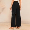 thumbnail image 4 of TRUBKH Corduroy Pants Women Wide Leg Sweat Pants Dressy Pants for Women Jogger Pants for Women Trendy Concert Pants for Women Cargo Sweatpants Black L, 4 of 6