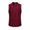 Wine, variant on WIZUTIZ Men's Herringbone Vest Solid Color Stand Collar Sleeveless Single Breasted Button Front Pockets Slim Fit Casual Business Waistcoat