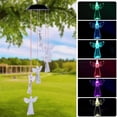 thumbnail image 2 of Que Cambian La Luz Solar Wind Chimes Lamp Garden Wind Chimes Angel Lamp Led Hanging Angel Lantern Para Patio Garden Yard Decoración Al Aire Libre 7 Colores Speravity HA015711-00, 2 of 6