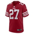 thumbnail image 2 of Men's Nike Ji'Ayir Brown Scarlet San Francisco 49ers Team Game Jersey, 2 of 6