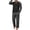 Bm 17 Black WT Line Grid, variant on Airmenty Men's Pajama Set Loungewear Lightweight Sleepwear Long Sleeve Shirts and Bottoms Soft Comfy Sleep Sets 2 Piece Pjs with Pockets S-2XL