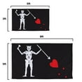 thumbnail image 4 of Vispronet 5ft x 8ft Blackbeard Pirate Flag Jolly Roger Indoor & Outdoor Use, 4 of 7