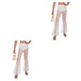 thumbnail image 1 of Pantalones transparentes de verano Sonducket estilo gótico mujer Pierna ancha encaje Blanco METRO 2Conjunto, 1 of 6