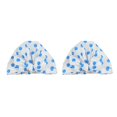 thumbnail image 3 of Moyic Gorros de ducha Estampado de flores Impermeable Elástico Universal Sombrero corto largo Mujeres Niñas Suministros de baño Estampado Type9 NO9, 3 of 6