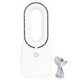 thumbnail image 1 of Ventilador sin aspas con luz Mini ventilador portátil de escritorio Carga USB para oficina en casa Blanco, 1 of 10