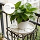thumbnail image 1 of 10 platillos para plantas con borde ondulado, resistentes, para recoger el agua de lluvia, ideales para parques, jardines y balcones. Blanco, 1 of 8