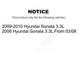 thumbnail image 2 of Transit Auto Front Rear Disc Brake Rotors and Semi-Metallic Pads Kit for Car Hyundai Sonata 3.3L K8S-101310, 2 of 11