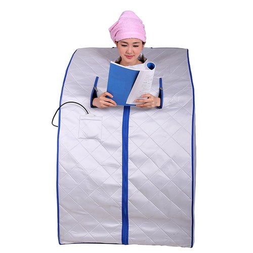 ALEKO PIN11SB Personal Folding Portable Home Infrared Sauna with Folding Chair and Foot... by ALEKO