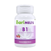 BariMelts Bariatric Vitamin B1 for Brain, Energy and Metabolism Support, 90 Fast-Dissolving Tablets, Post Weight Loss Surgery Patients, Berry Flavored Dietary Supplements