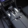thumbnail image 4 of Relleno de huecos para asiento de coche, 2 paquetes, relleno de huecos para asiento delantero de fibra de carbono, con orificio de carga USB, 4 of 5