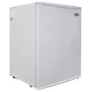 Angle View: 2.5 cu.ft. Compact Refrigerator - White