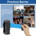 thumbnail image 6 of Uxcell Fixed Wall Mount Retractable Belt Barrier, Crowd Control Belts for Retail Store Stadium Red Belts Black/Light Blue 6.56 ft, 6 of 7