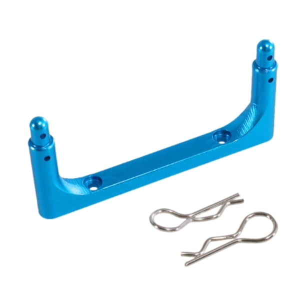 Pilar de carrocería frontal de metal RC, pieza de repuesto para coche RC de alto rendimiento con tornillos Azul