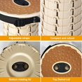 thumbnail image 3 of Taburete plegable, taburete plegable con cojín de PU, taburete plegable portátil de 12 niveles y capacidad de carga de 500 libras, silla de viaje, silla tipo mochila, 3 of 4