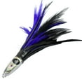 thumbnail image 4 of MagBay Premier 6" Tuna Feather Lures - Trolling Feathers (Blue White), 4 of 4