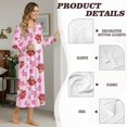 thumbnail image 6 of Xoenoiee Highland Cattle Heart Love Print Women Long Nightgown Sleepwear Warm Loungewear House Dress Valentine's Day Soft Long Sleeve Nightshirt Moomoo Dresses, Size 3XL, 6 of 7