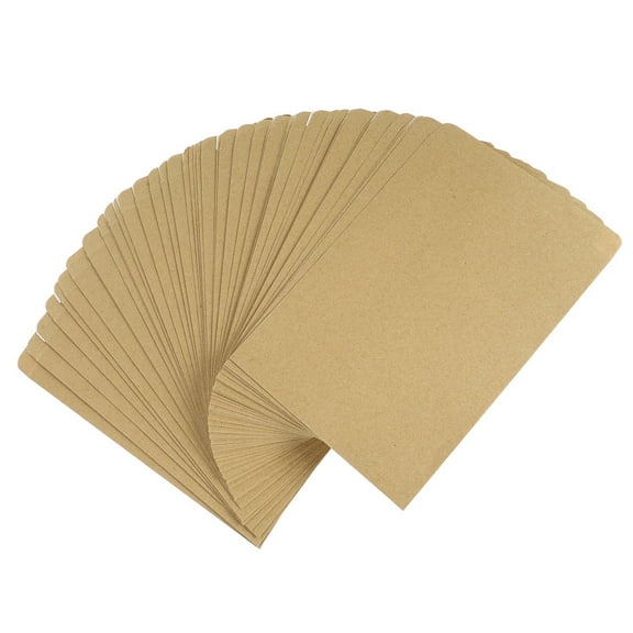 100 Pcs Kraft Envelope Vellum Envelopes File Bag Document Convenient Interoffice Supply Accessory Portable Paper