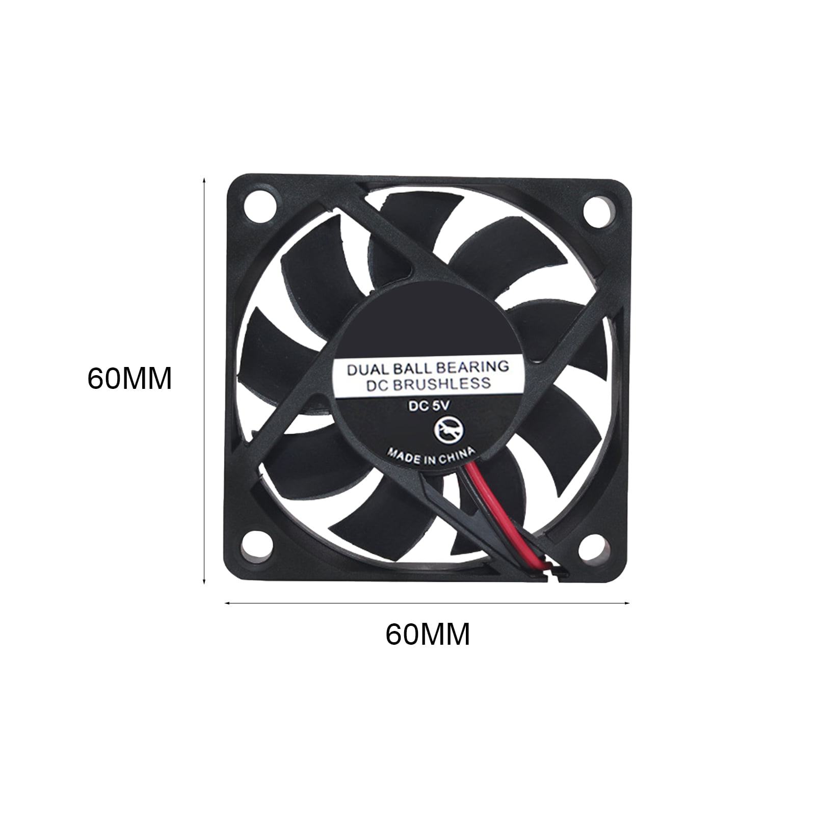 12V DC 2 Pin 6cm 60mm x 15mm 6015 Cooling Fan PC Computer CPU Cooler 20cm Cable 