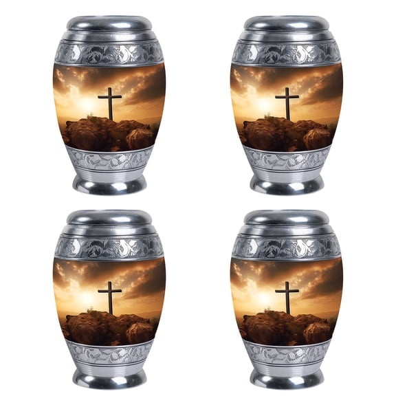 Mini Keepsake Urns - Mom Urns For Human Ashes - Small Urn For Human Ashes - Urns For Human Ashes Adult Male - Human Cremation Urns - Mini Urns For Ashes Adult Set Of 4 (Size - 3inch, 4pcs)