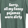 thumbnail image 3 of Instant Message - Fancy Pajamas Dirty - Women's Short Sleeve Graphic T-Shirt, 3 of 6