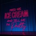 thumbnail image 3 of Glowneon I'm Pretty Ice Cream Neon Sign, Ice Cream Quote Wall Decor, 3 of 4