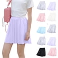 thumbnail image 3 of CCRFTGI Flowy Shorts for Kids Girls Butterfly Size 8 Athletic Pleated Tennis Mini Skirts with Shorts for Girls Back To School Summer Shorts Gym Yoga Golf Skorts with Pockets White 7-8 Years, 3 of 3