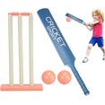 thumbnail image 2 of Kids Cricket Set, Cricket Kit with ABS Bat, Stumps, 2 Balls Interaction Parent Game for Garden Beach Home Equipment for Ages 3+, Sets, 2 of 5