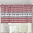 thumbnail image 3 of RT Designer's Collection Tribeca Rooster Printed Slub 3 Pieces Kitchen Curtain Set Includes 1 Valance 52" x 18" and 2 Tiers 26" x 36" Each Multi Color, 3 of 5
