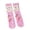 Pink, variant on Winter Thermal Kids Socks Cozy Mid Calf Crew For Indoor Home Floor Sleep Warmth