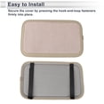 thumbnail image 7 of Unique Bargains Car Center Console Cover Car Armrest Cover 12.6"x8.07"x0.39" Suede Faux Leather Beige, 7 of 7