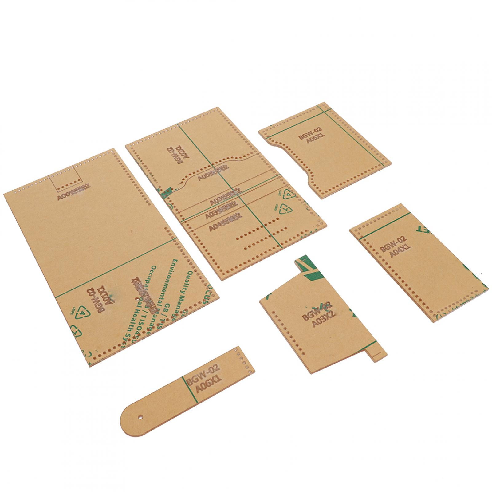 Wallet Template Purse Template Leather Pattern Acrylic Wallet Making