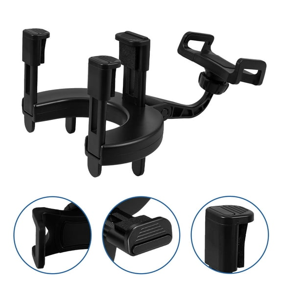 LOLIPPYY Universal Black Car Phone Holder Mount with 360° Rotatable Design for Secure and Safe Driving
