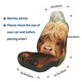 thumbnail image 3 of Wukai Cute Floral Cow Full Set Car Seat Covers with Soft Padding Universal Auto Front Seats Protector and Cushion Mat, 3 of 5