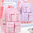 thumbnail image 1 of Mochila para estudiantes de escuela primaria, para niñas, de moda, ultraligera, con reducción de carga, protección para la columna, de gran capacidad, mochila para niños de 1.º a 6.º grado., 1 of 4