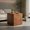 Walnut, variant on Canddidliike Wabi-Sabi Wood-Grain MDF Modular Coffee Table, Natural Burl Texture Square Side Table, Natural