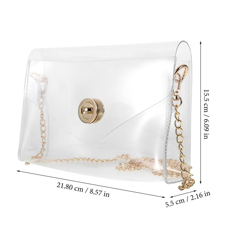 Clear chain purse on sale