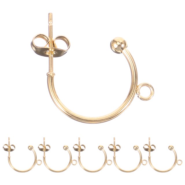 6Pcs Earring Hooks Metal Earring Hooks Dangle Earrings Making Earring Hooks DIY Earring Material