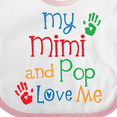 thumbnail image 4 of Inktastic Mimi and Pop Love Me Grandchild Boys or Girls Baby Bib, 4 of 4