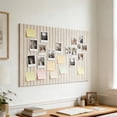 thumbnail image 1 of 6 Pack Perpendicular Fluted Fabric Bulletin Board, Peel And Stick No Nails Installation, Pin Secure Photo Note Display Board for Home Office Living Room Entryway Wall Memo Organization, 1 of 6