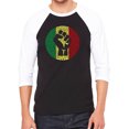 thumbnail image 1 of Men's Raglan Baseball Word Art T-shirt - Get Up Stand Up, 1 of 2