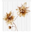 thumbnail image 3 of Ambesonne Watercolor Flower Shower Curtain, Flower Spring, 69"Wx84"L, Dark Yellow, 3 of 3